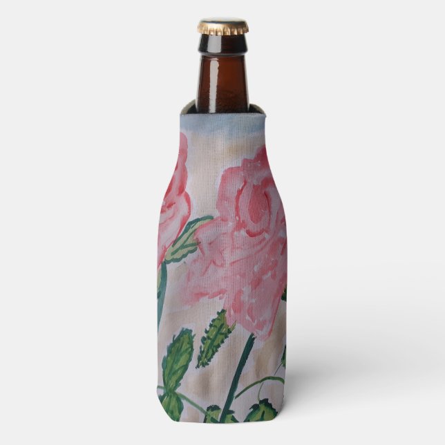 Enfriador De Botellas Resumen Rosas de verano (Frente de la botella)