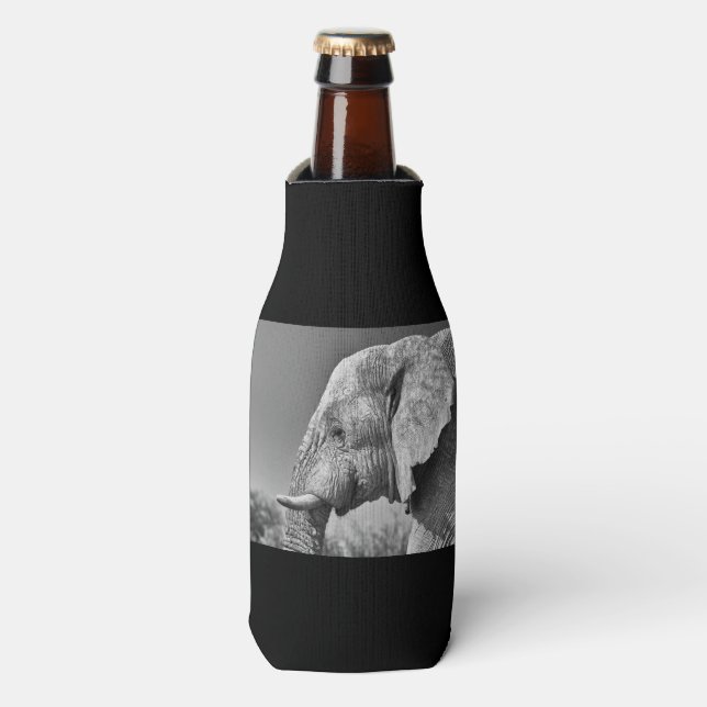 Enfriador De Botellas Retrato de elefante (Frente de la botella)