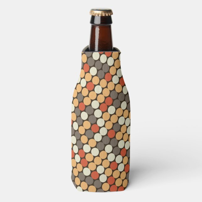 Enfriador De Botellas Retro dots (Frente de la botella)