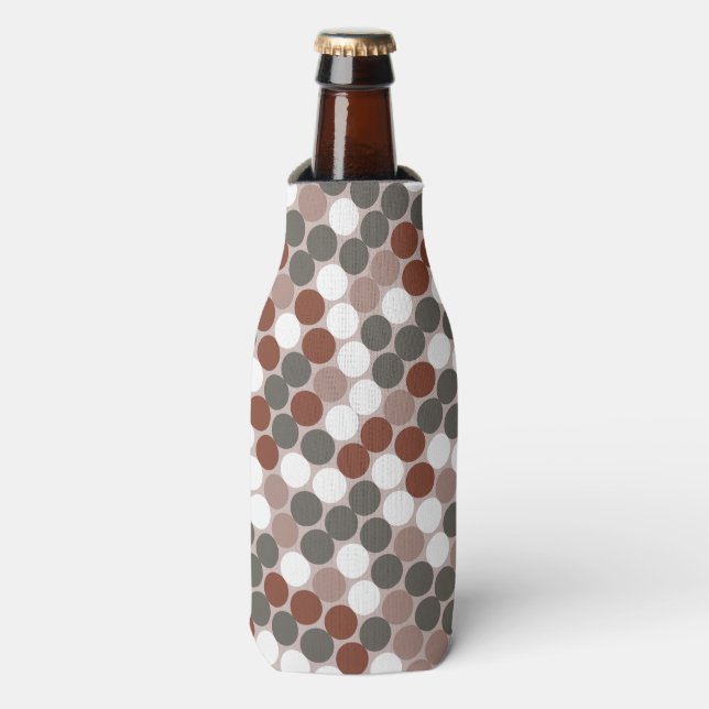 Enfriador De Botellas Retro dots (Frente de la botella)