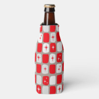 Retro Red Starburst Bottler Cooler