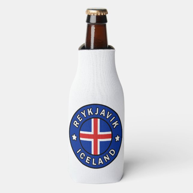 Enfriador De Botellas Reykjavik Islandia (Frente de la botella)