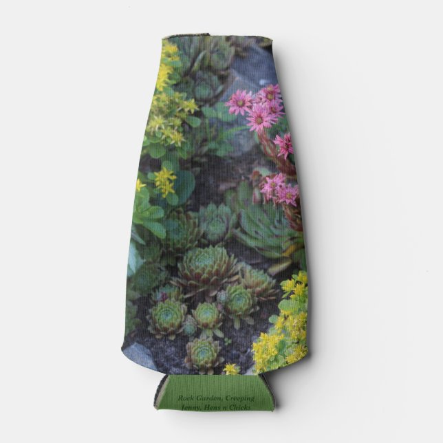 Enfriador De Botellas Rock Garden Hens n Chicks (Anverso)