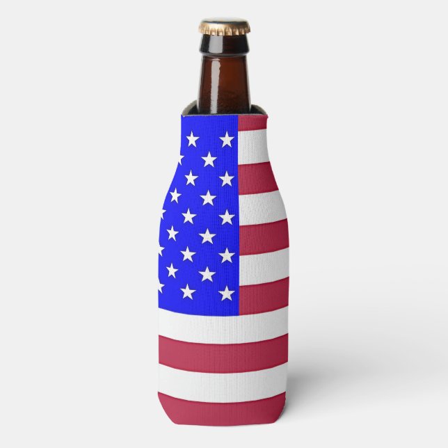 Enfriador De Botellas Rojo, blanco y azul (Frente de la botella)