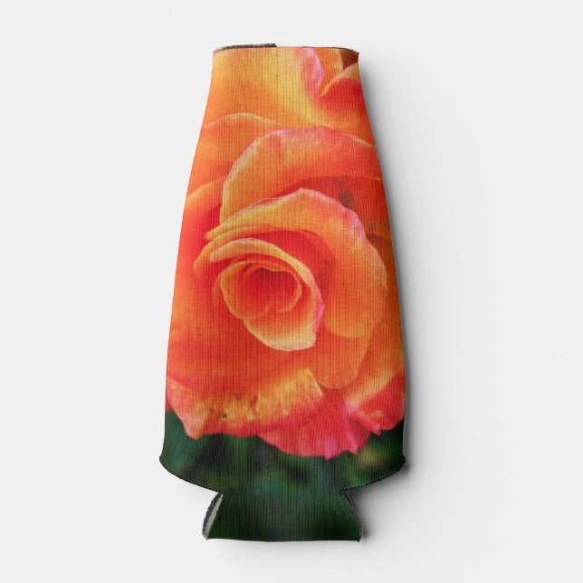 Enfriador De Botellas Rosa anaranjada (Anverso)