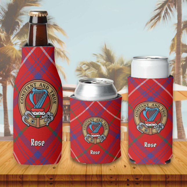 Enfriador De Botellas Rosa de clan Escudo sobre Tartán (Subido por el creador)