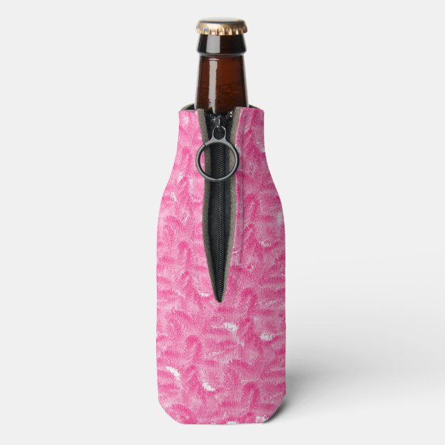Enfriador De Botellas Rosa floral (Reverso de la botella)