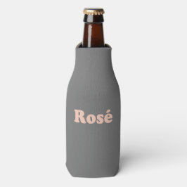 Enfriador De Botellas "Rosa" Rosa letras rosas claras grises