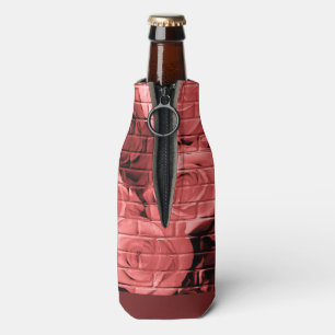 Enfriador De Botellas Rosas de ladrillo-09-Refrigerador-Koozie de botell