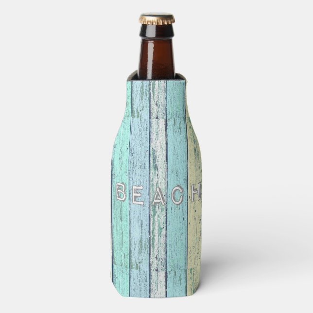 Enfriador De Botellas Rustic Beach Driftwood (Frente de la botella)