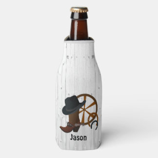 Enfriador De Botellas Rústico de vaquero personalizado