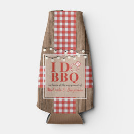 Enfriador De Botellas Rústico I Do BBQ Engagement Party Couples Shower