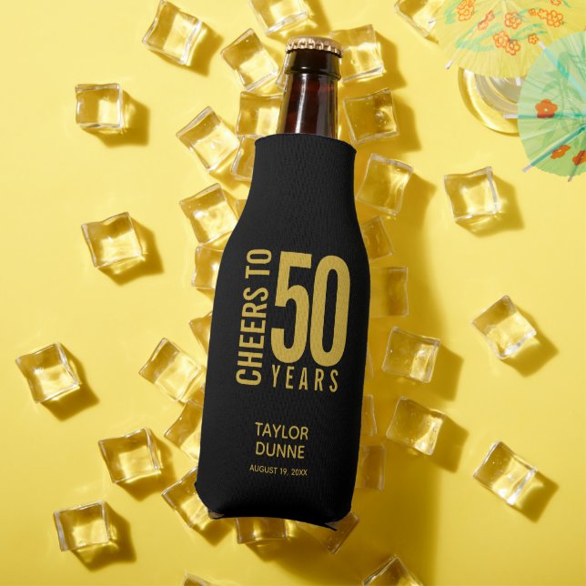 Enfriador De Botellas Saludos a 50 años cumpleaños (Verano in situ)