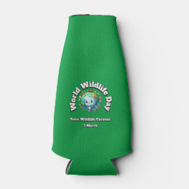 Enfriador De Botellas Salvar la vida salvaje. Día Mundial de la Vida Sil