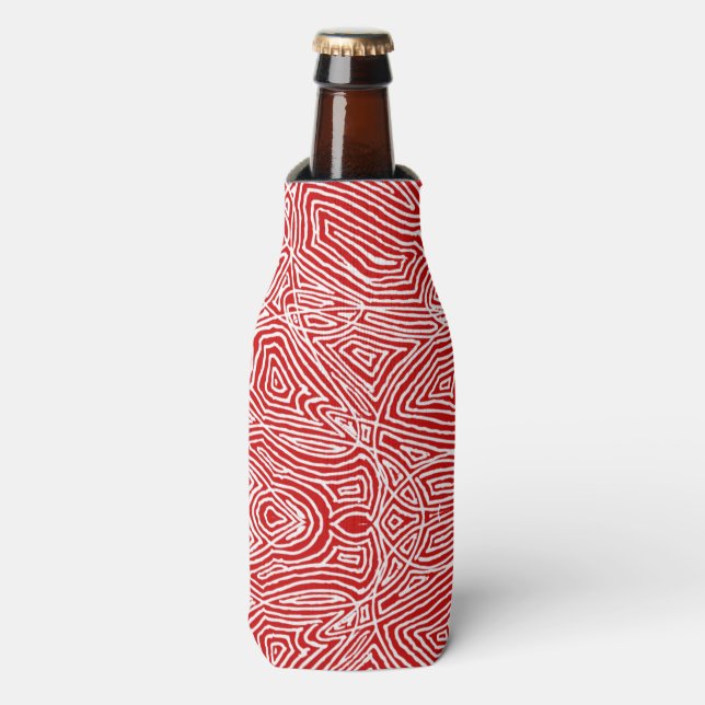 Enfriador De Botellas Scribbleprint rojo (Frente de la botella)