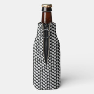 Enfriador De Botellas Secuencias de cristal plateado