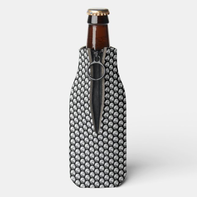 Enfriador De Botellas Secuencias de cristal plateado (Reverso de la botella)