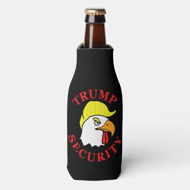 Enfriador De Botellas Seguridad electoral de Donald Trump (Frente de la botella)