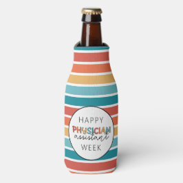 Enfriador De Botellas Semana del asistente médico retro feliz