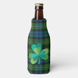 Enfriador De Botellas Shamrock on Plaid Bottle Cooler