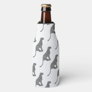 Enfriador De Botellas Silhouette de Gris y Gris claro Leopardo