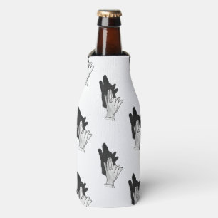 Enfriador De Botellas Silueta de mano de lobo