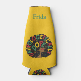 Enfriador De Botellas Sin arrepentimiento, negro Chica africano