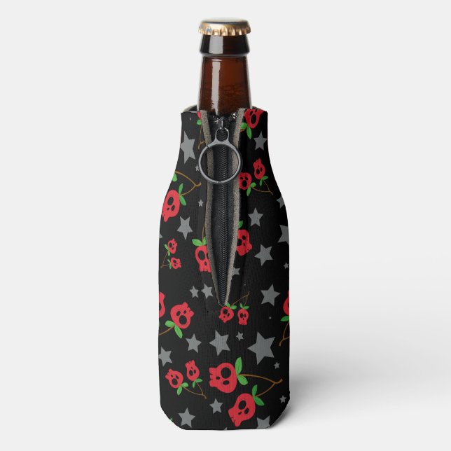 Enfriador De Botellas Skull Cherry (Reverso de la botella)