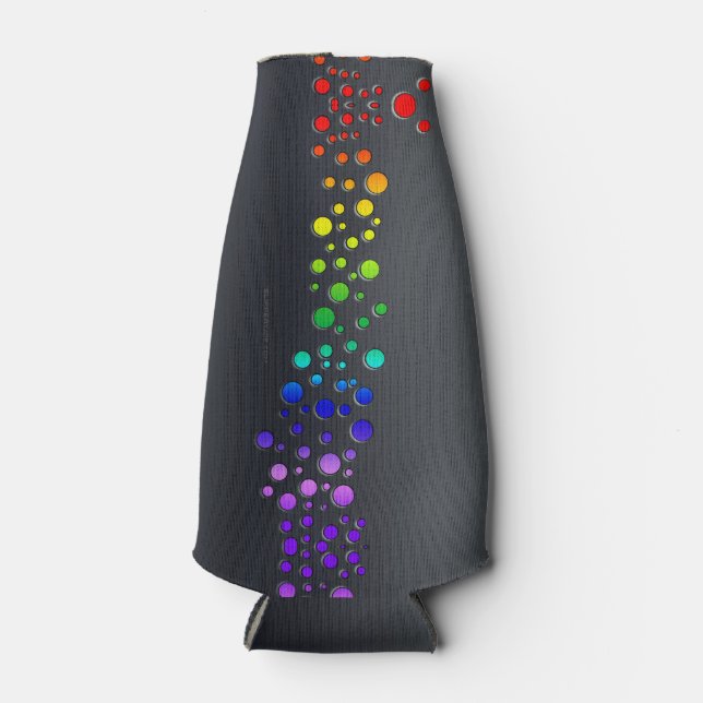 Enfriador De Botellas SlipperyJoe amor burbujas rojo naranja verde amari (Anverso)