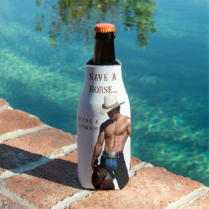 Enfriador De Botellas SlipperyJoe's Save a horse Ride A Cowboy gorra mus