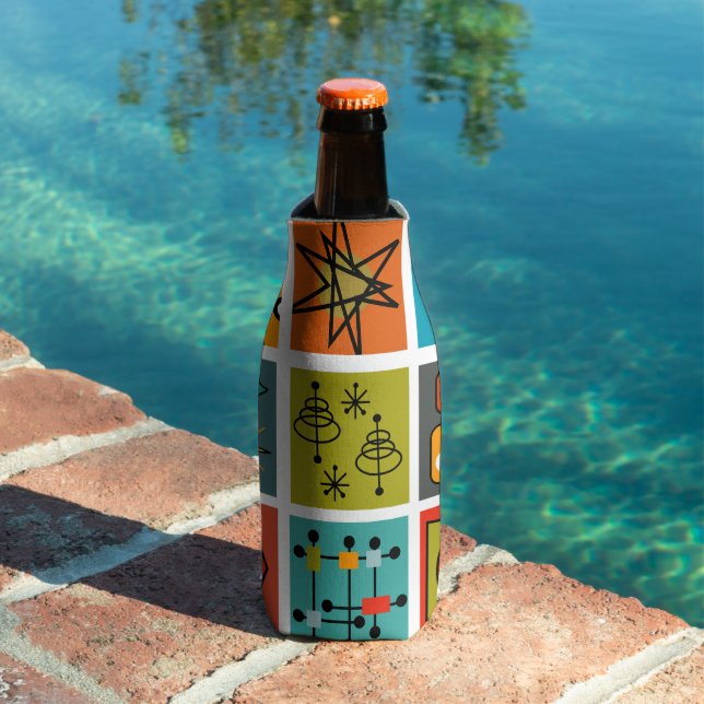 Enfriador De Botellas Smorgasbord moderno de mediados del siglo (Piscina in situ)