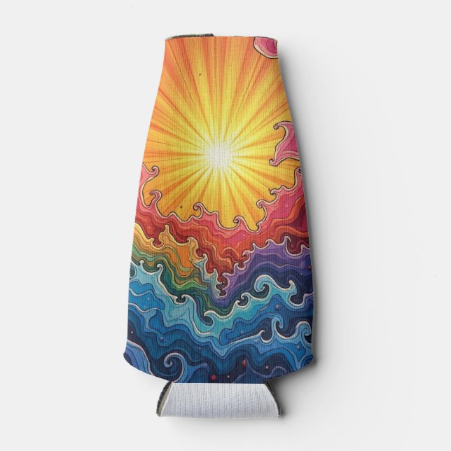 Enfriador De Botellas sol y arcoíris (Anverso)