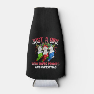 Enfriador De Botellas Solo un Chica que ama los podales y los Navidades