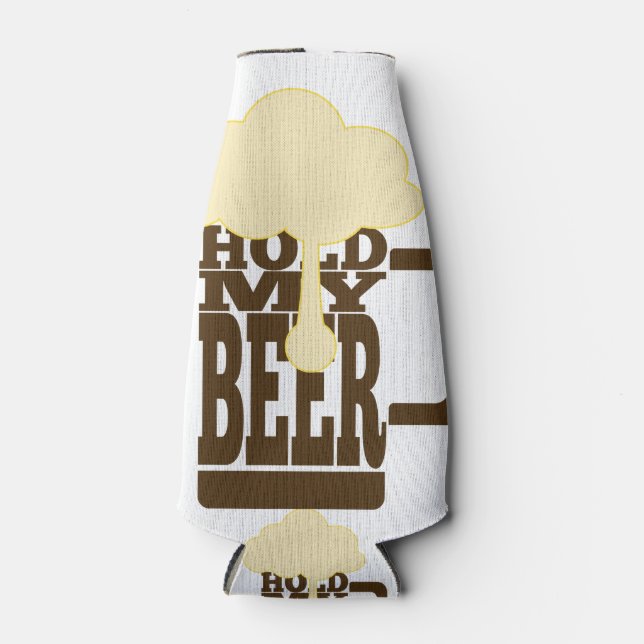 Enfriador De Botellas Sostén mi cerveza (Anverso)