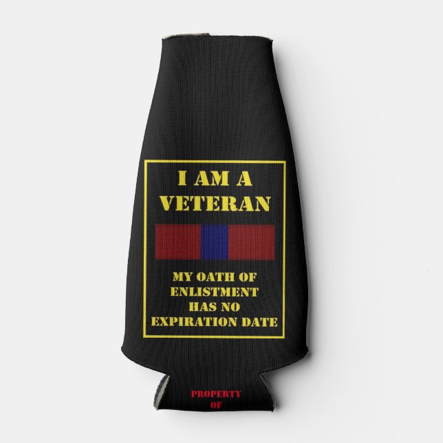 ENFRIADOR DE BOTELLAS SOY UN VETERANO (Anverso)