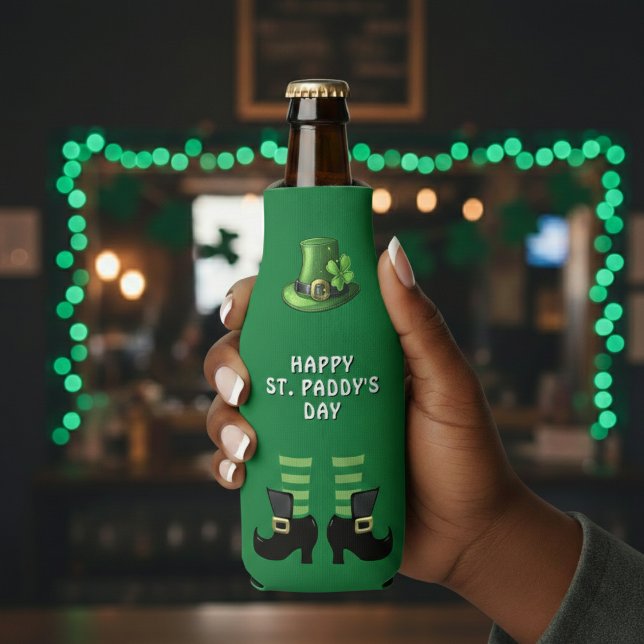 Enfriador De Botellas St Patrick's Day Leprechaun Green (St Patrick's Day Leprechaun Green Bottle Cooler
)