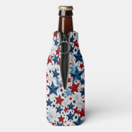 Enfriador De Botellas Starburst patriótico audaz
