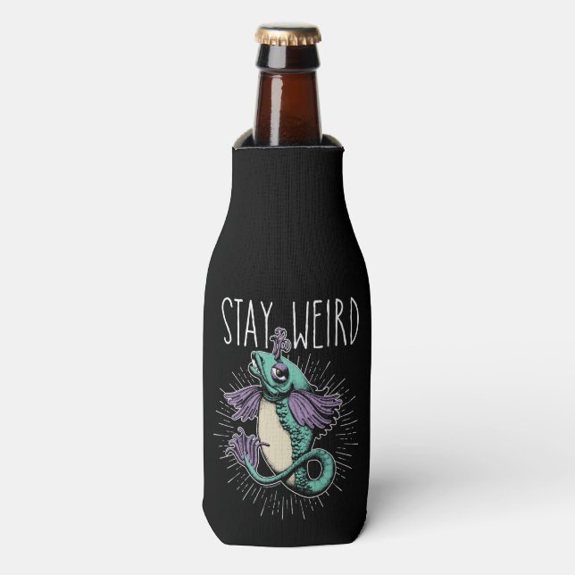 Enfriador De Botellas Stay Weird (Frente de la botella)