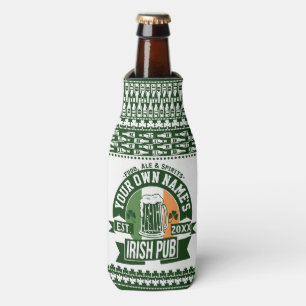 Enfriador De Botellas Su cerveza irlandesa personalizada el irlandesa