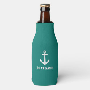 Enfriador De Botellas Su marina de guerra del ancla del nombre del barco