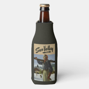 Enfriador De Botellas Sun Valley, Idaho Vintage Travel, refrigerador de 