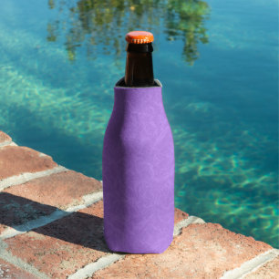 Enfriador De Botellas Superficie morada texturizada con patrón de remoli