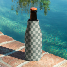 Enfriador De Botellas tablero de ajedrez verde