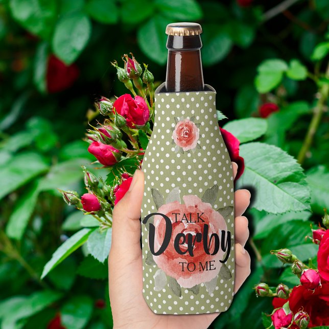Enfriador De Botellas Talk Derby to Me Floral (Talk Derby to Me Floral Bottle Coolers)