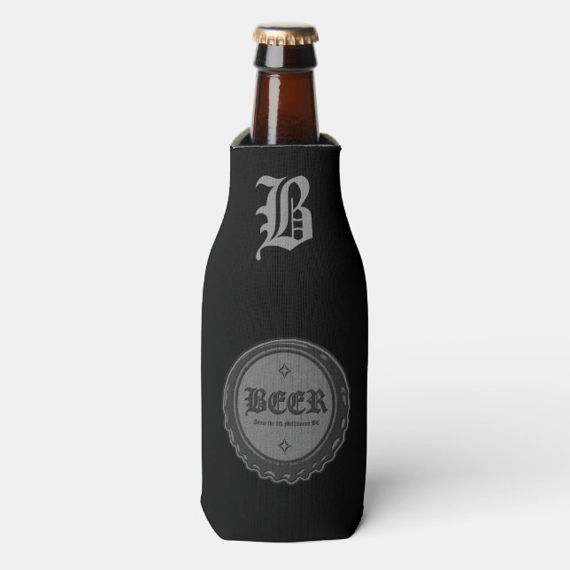 Enfriador De Botellas Tapón de frasco de cerveza Gray 2 (Frente de la botella)