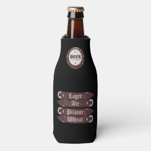 Enfriador De Botellas Tapón/Frasco de cerveza Apertura Gris/Blanco