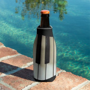 Enfriador De Botellas Teclas de teclado Arte de fotografía de música pia