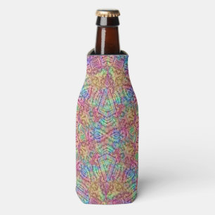 Enfriador De Botellas Tecno color Vintage Fractal Kaleidoscope
