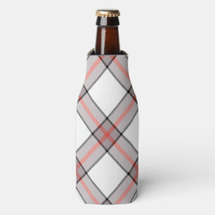 Enfriador De Botellas Tela escocesa gris roja