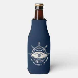 Enfriador De Botellas Tema Náutico Azul Marino